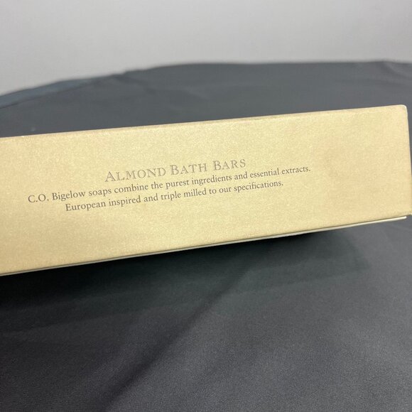 C.O. Bigelow Apothecaries Almond Bath Bars Soap Box Discountinued New Old Stock - Picture 7 of 8